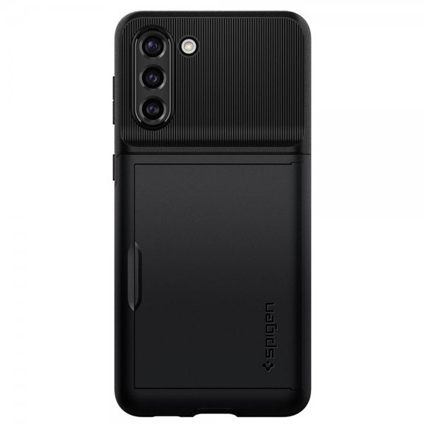 Spigen Samsung Galaxy S21 Plus Kuori Slim Armor CS Musta