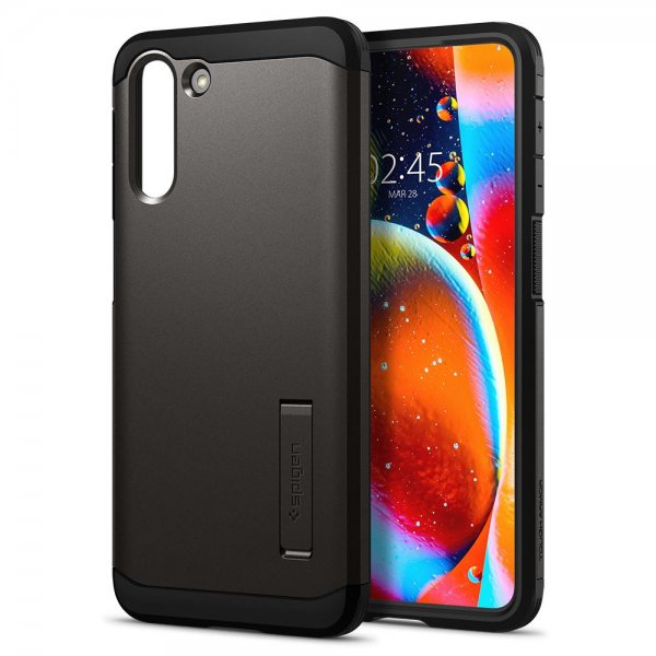 Spigen Samsung Galaxy S21 Plus -suojakuori Tough Armor Gunmetal