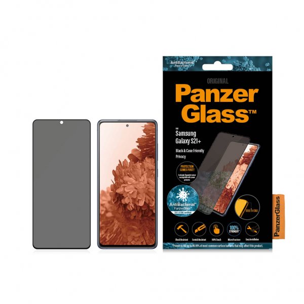 PanzerGlass Samsung Galaxy S21 Plus -näytönsuoja, Case Friendly, Privacy