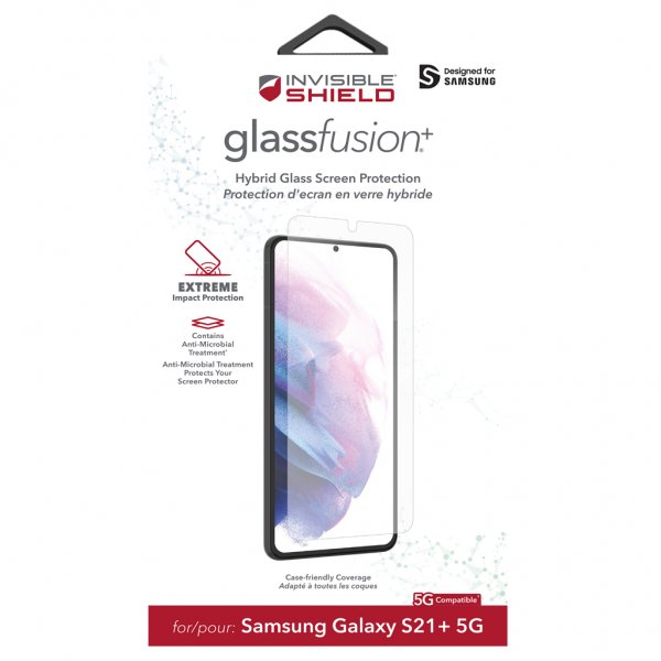 ZAGG InvisibleShield Samsung Galaxy S21 Plus -näytönsuoja Glass Fusion+