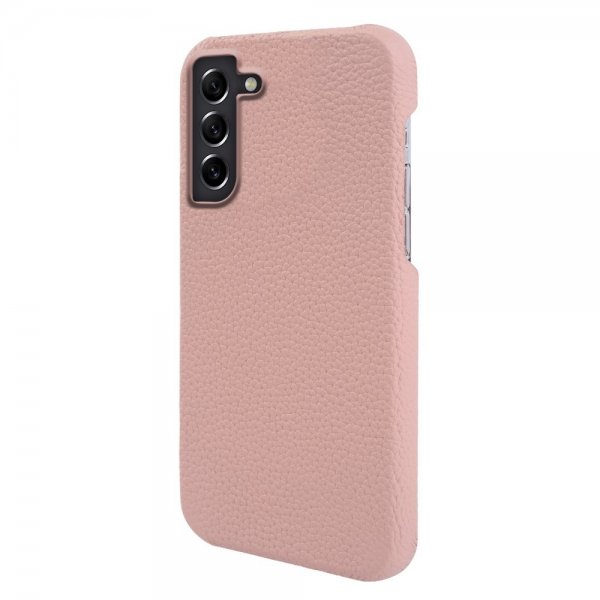 Samsung Galaxy S21 Kuori Aitoa Nahkaa MagSafe Pinkki