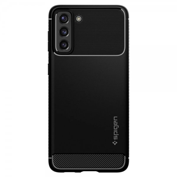 Spigen Samsung Galaxy S21 -suojakuori Rugged Armor Matte Black