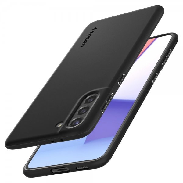 Spigen Samsung Galaxy S21 -kuori Thin Fit musta