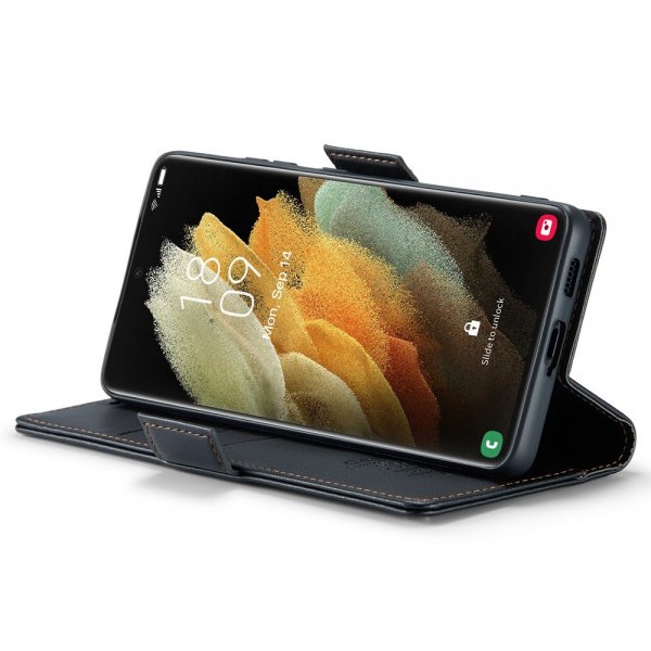 CaseMe Samsung Galaxy S21 Ultra -suojakotelo 023 Series, musta