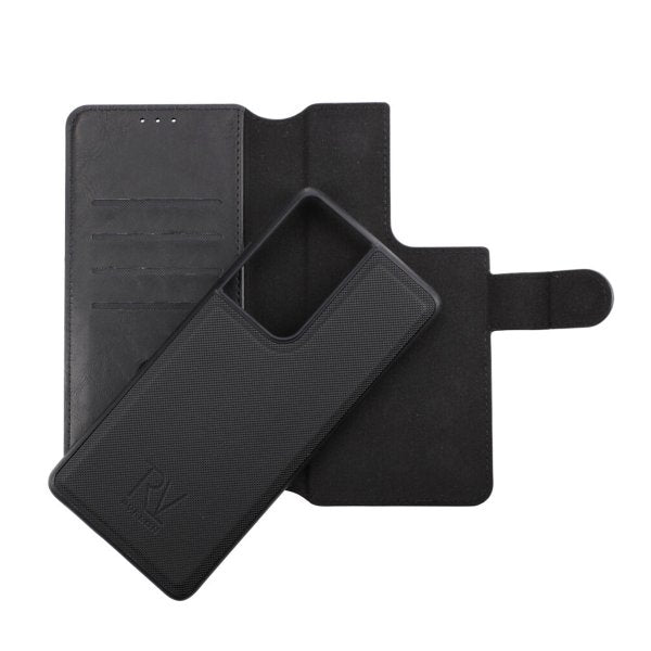 Rvelon Samsung Galaxy S21 Ultra -kotelo, magneettisesti irrotettava kuori, musta