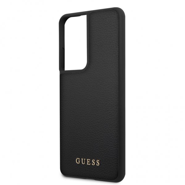 Guess Samsung Galaxy S21 Ultra Kuori Nahkakuvio Musta