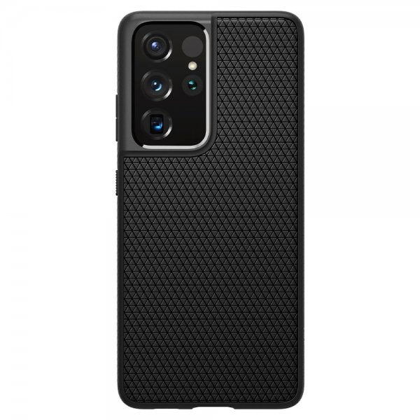 Spigen Samsung Galaxy S21 Ultra -kuori, Liquid Air Matte Black