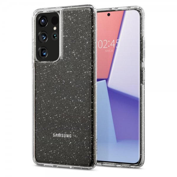 Spigen Samsung Galaxy S21 Ultra Kuori Liquid Crystal Glitter Crystal Quartz