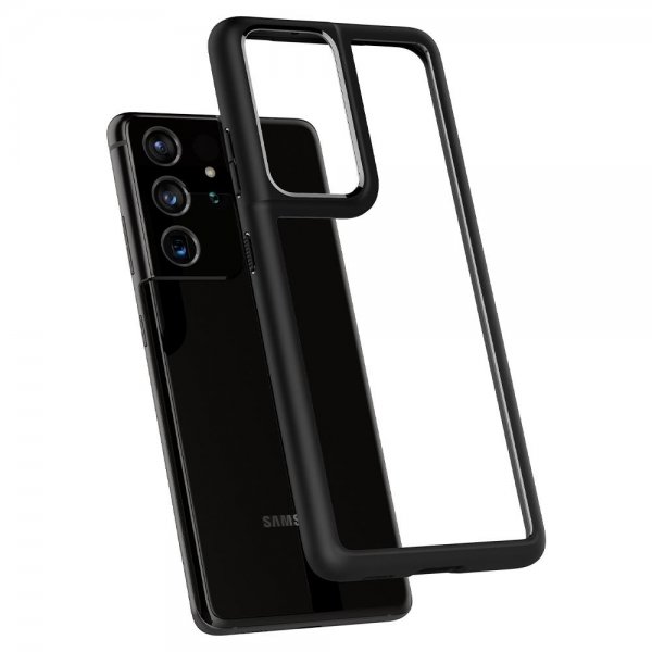 Spigen Samsung Galaxy S21 Ultra -suojakuori, Ultra Hybrid Matte Black