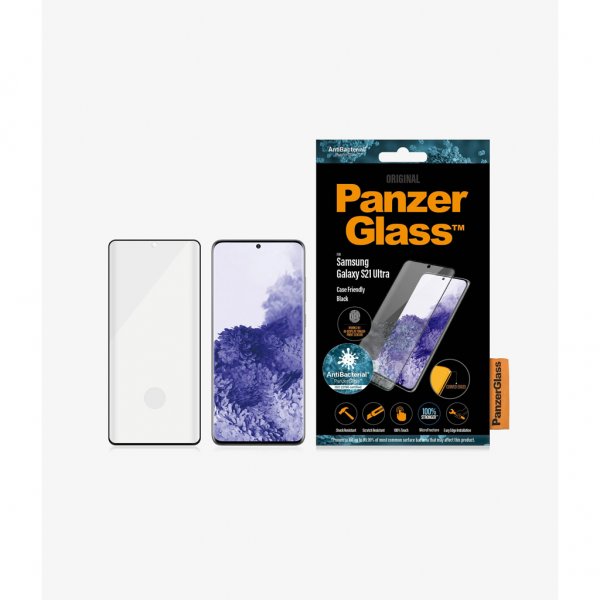 PanzerGlass Samsung Galaxy S21 Ultra Näytönsuoja Case Friendly Sormenjälki