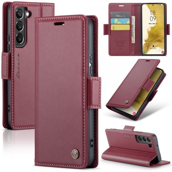 CaseMe Samsung Galaxy S22 Kotelo 023 Series Punainen