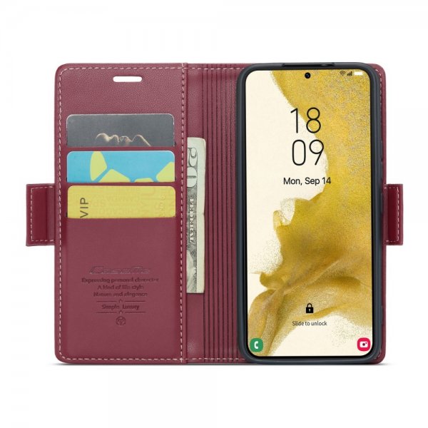 CaseMe Samsung Galaxy S22 Kotelo 023 Series Punainen