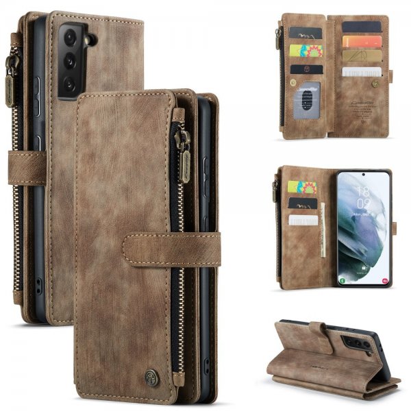 CaseMe Samsung Galaxy S22 Kotelo C30 Sarja Ruskea