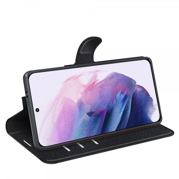 Nordic Covers Samsung Galaxy S22 -kotelo Litchi Raven Black