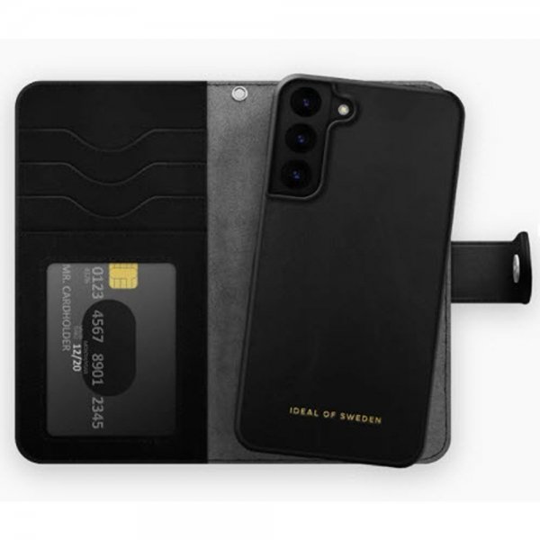 Ideal of Sweden Samsung Galaxy S22 Kotelo Magnet Wallet+ Musta