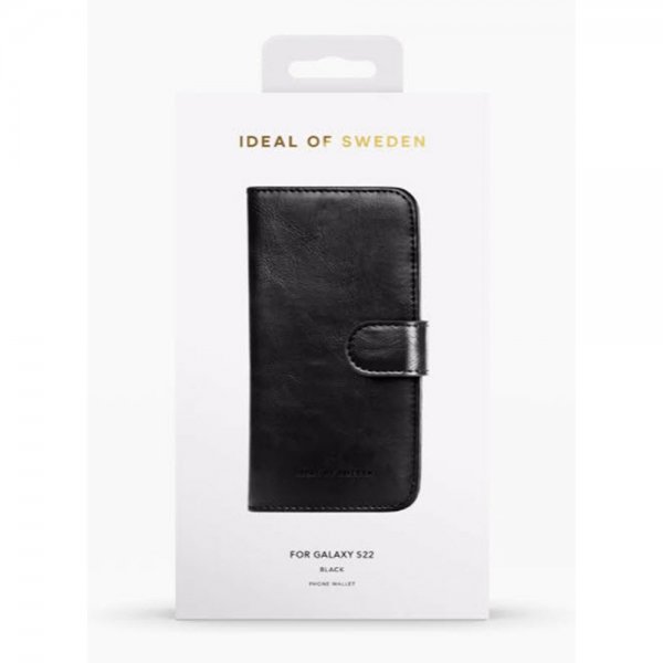 Ideal of Sweden Samsung Galaxy S22 Kotelo Magnet Wallet+ Musta