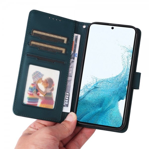 Betopnice Samsung Galaxy S22 Kotelo Irrotettavalla Kuorella 005 Sininen