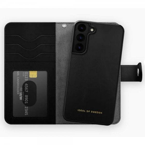Ideal of Sweden Samsung Galaxy S22 Plus Kotelo Magnet Wallet+ Musta