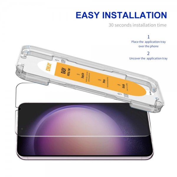 Enkay Samsung Galaxy S22 Plus/Galaxy S23 Plus näytönsuoja asennuskehyksellä Easy Install