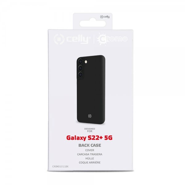 Celly Samsung Galaxy S22 Plus -suojakuori CROMO, musta