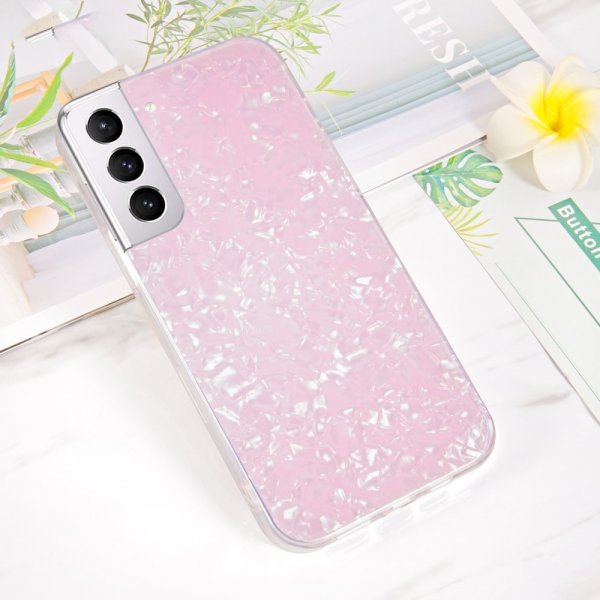 Ipaky Samsung Galaxy S22 Plus -suojakuori marmorikuvioitu vaaleanpunainen