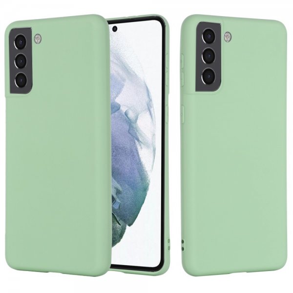 Samsung Galaxy S22 Plus Suojakuori hihnalla silikoni vihreä
