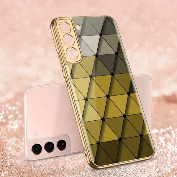GKK Samsung Galaxy S22 Plus Kuori Keltaisilla Kolmioilla