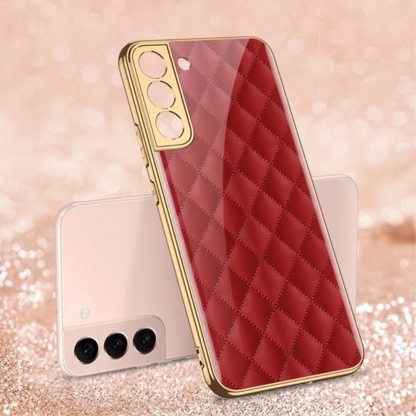 GKK Samsung Galaxy S22 Plus -suojakuori, punainen ruutukuvio