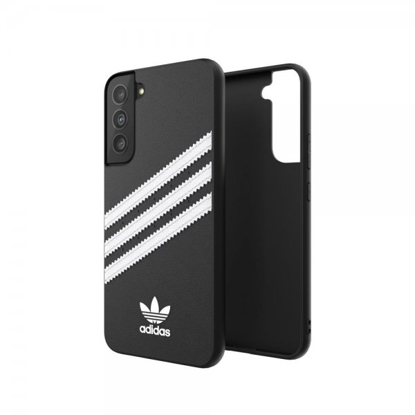Adidas Samsung Galaxy S22 Plus Suojakuori Moulded Case PU Mustavalkoinen