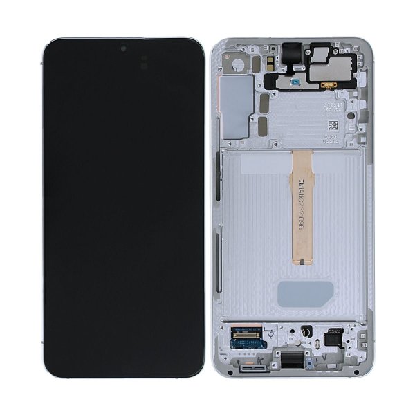Samsung Galaxy S22 Plus näyttö ja LCD-paneeli, alkuperäinen – valkoinen/beige/sininen
