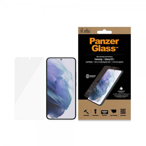 PanzerGlass Samsung Galaxy S22 Plus näytönsuoja Case Friendly sormenjälki