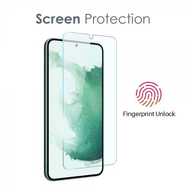 Northjo Samsung Galaxy S22 -kuori, jossa näytönsuoja ja kameran suoja 3-in-1