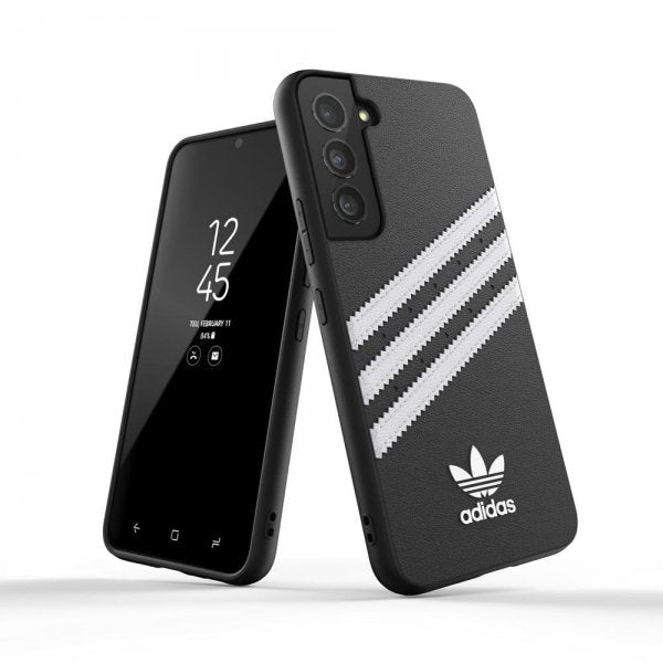 Adidas Samsung Galaxy S22 Kuori Muotoiltu Kotelo PU Musta Valkoinen