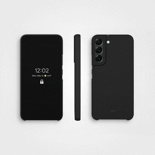 agood company Samsung Galaxy S22 Kuori Kasvipohjainen Charcoal Black