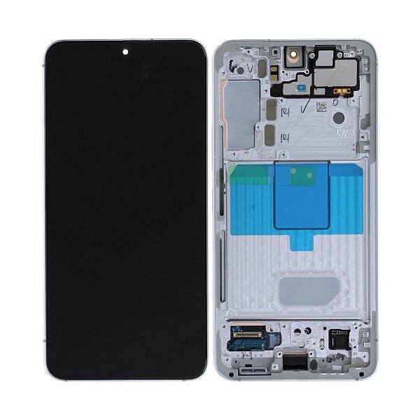 Samsung Galaxy S22 LCD-näyttö Original - Valkoinen/Cream/Sininen