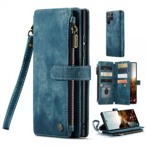 CaseMe Samsung Galaxy S22 Ultra -suojakotelo C30-sarja Petrol