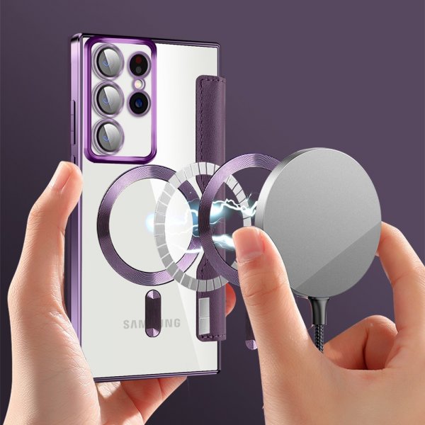 Samsung Galaxy S22 Ultra Kotelo MagSafe Violetti