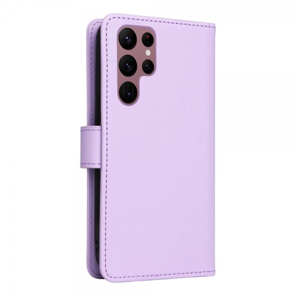 Betopnice Samsung Galaxy S22 Ultra Kotelo irrotettavalla kuorella 005 Violetti