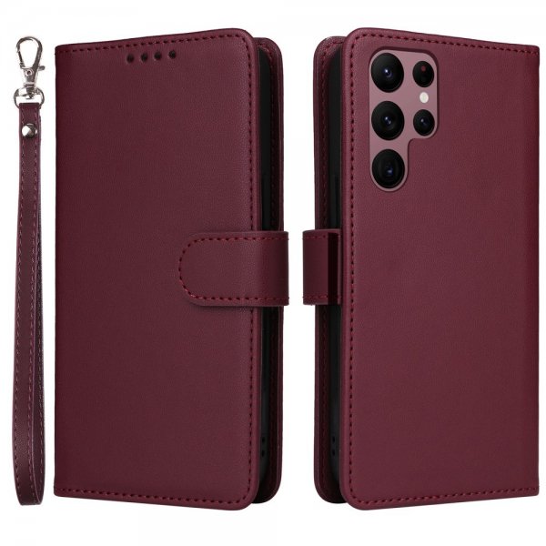 Betopnice Samsung Galaxy S22 Ultra Kotelo irrotettavalla kuorella 005 Punainen