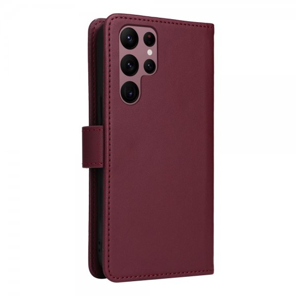 Betopnice Samsung Galaxy S22 Ultra Kotelo irrotettavalla kuorella 005 Punainen