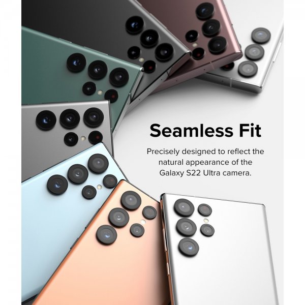 Ringke Samsung Galaxy S22 Ultra Kamerans Linssuojus Kehys Musta