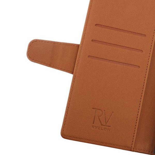 Rvelon Samsung Galaxy S22 Ultra Kotelo Taitettava korttipaikka Ruskea