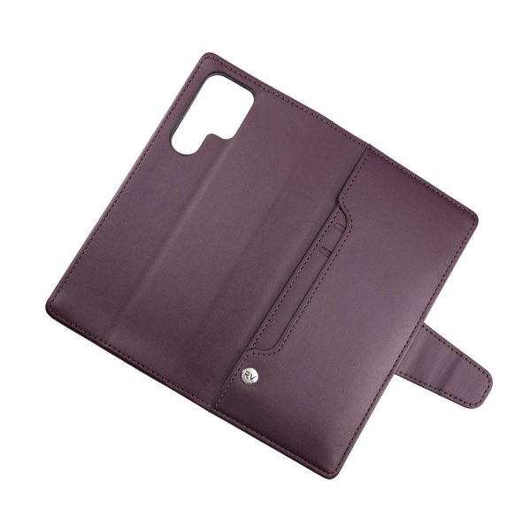 Rvelon Samsung Galaxy S22 Ultra -suojakotelo, avattava korttipaikka, violetti