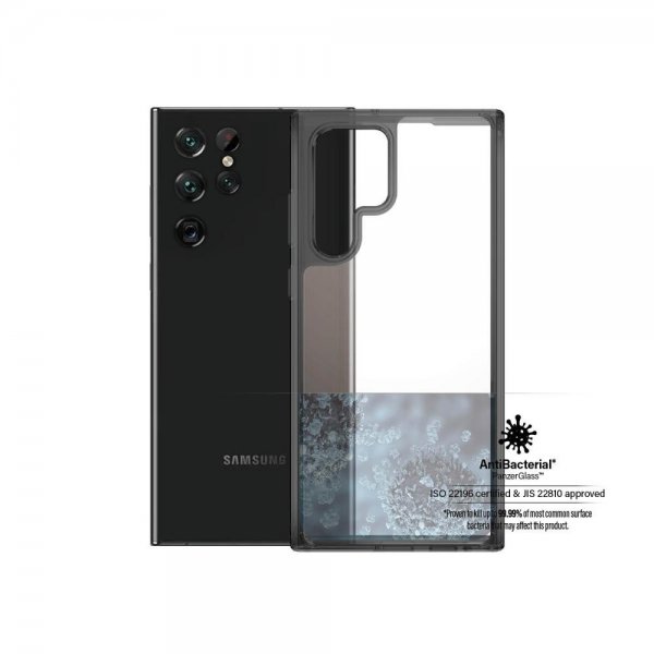 PanzerGlass Samsung Galaxy S22 Ultra kuori HardCase Crystal Black
