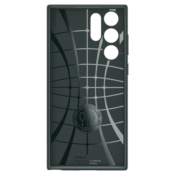 Spigen Samsung Galaxy S22 Ultra Suojakuori Liquid Air Abyss Green