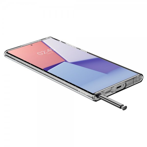 Spigen Samsung Galaxy S22 Ultra -suojakuori Liquid Crystal Glitter Crystal Quartz