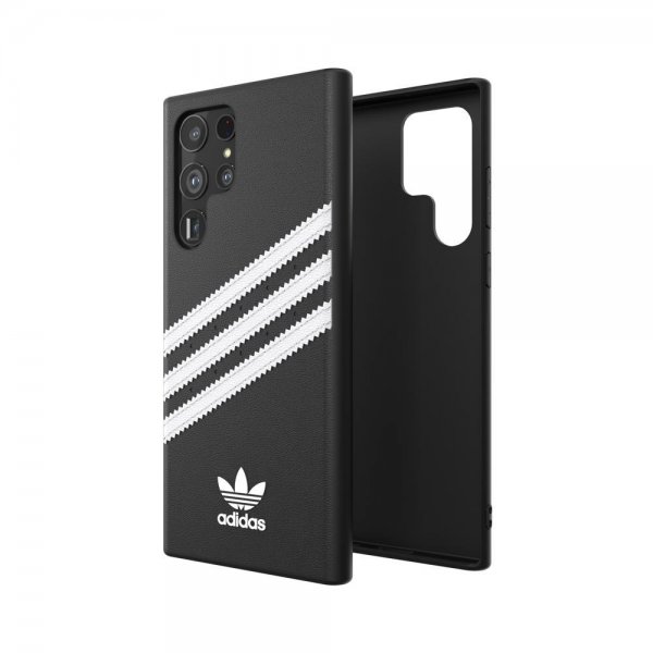 Adidas Samsung Galaxy S22 Ultra kuoret Moulded Case PU Musta Valkoinen