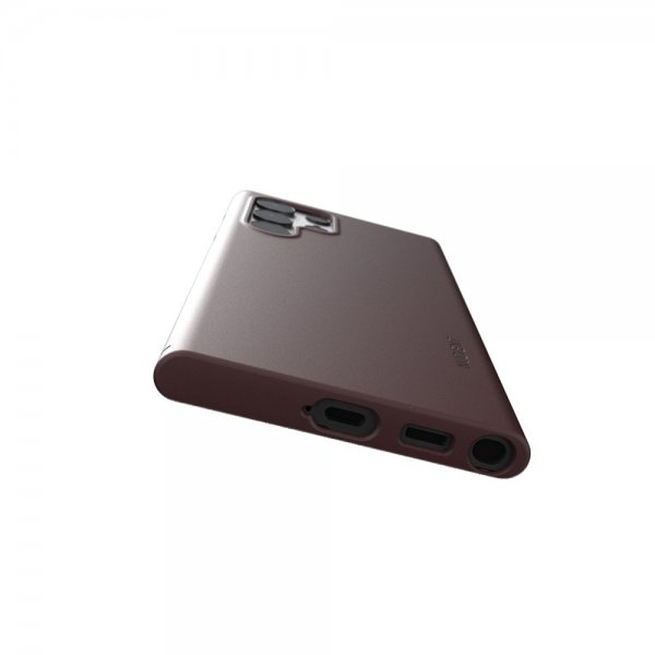 Nudient Samsung Galaxy S22 Ultra Ohut Kuori V3 Sangria Red