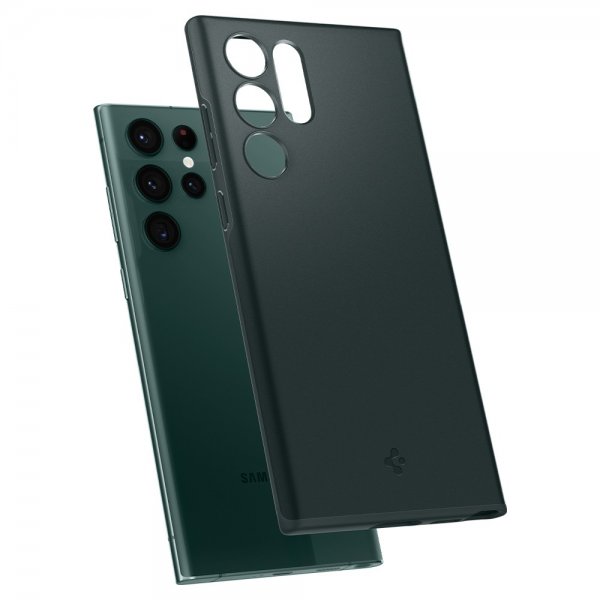Spigen Samsung Galaxy S22 Ultra Suojakuori Thin Fit Abyss Green