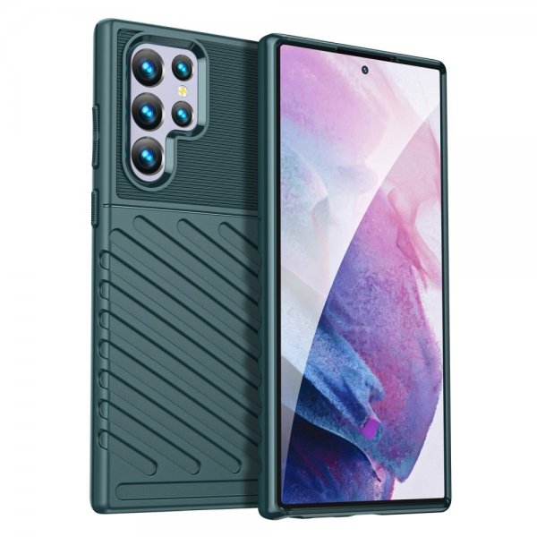 Samsung Galaxy S22 Ultra Kuoret Thunder Series Vihreä